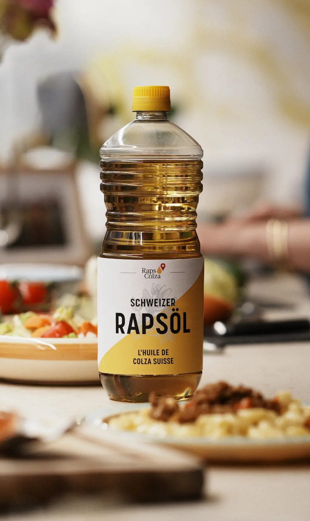 Schweizer Rapsöl.
Gehört in jede Küche.