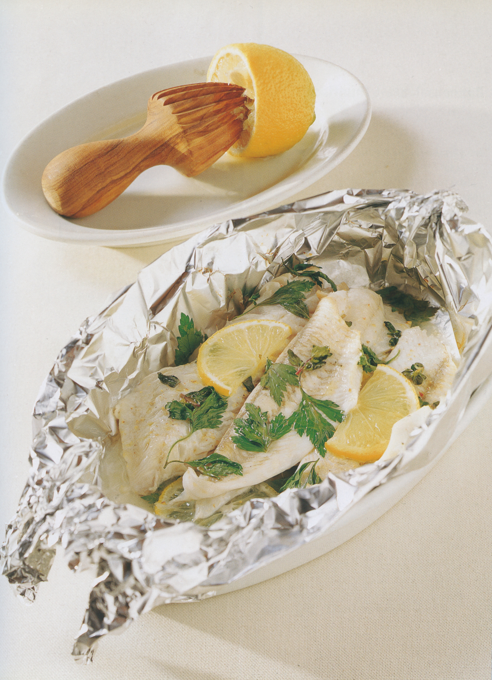 Felchenfilets in der Folie gebacken